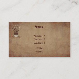 La branche allume le carte de visite