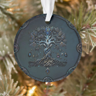 La brillance de l'arbre de vie les pierres précieu