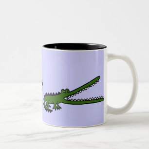 La BV crocodile et tasse drôles d'empreintes de