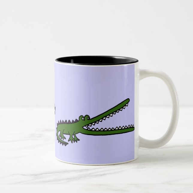 La BV crocodile et tasse drôles d'empreintes de (Droit)
