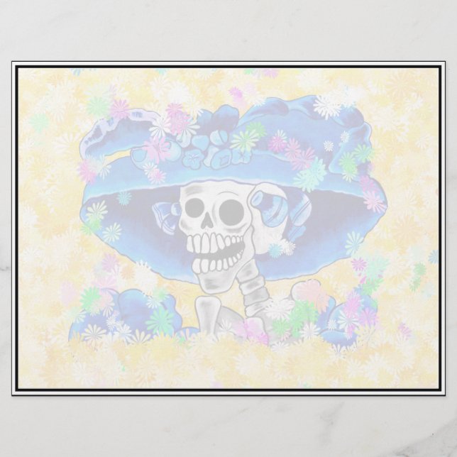 La Calavera Catrina - Rire Skeleton Woman (Devant)