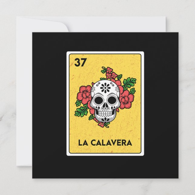La Calavera Mexicaine Loterie Bingo Carte Gamer (Devant)