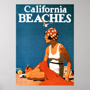 La Californie échoue des affiches de Vintage