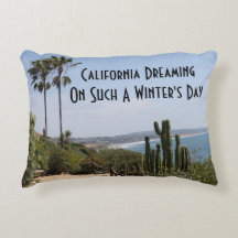 La Californie rêvant le coussin d'accent
