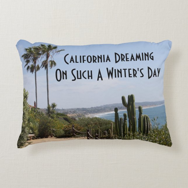 La Californie rêvant le coussin d'accent (Devant)
