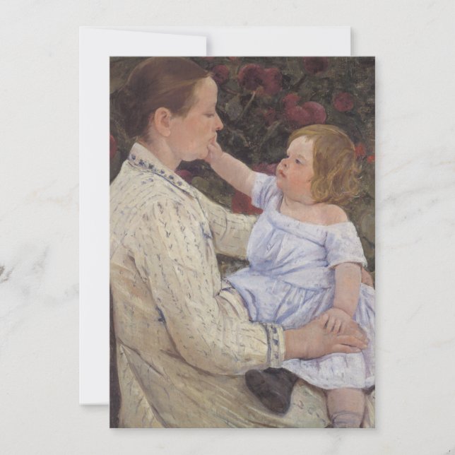 La caresse de l'enfant | Mary Cassatt (Devant)
