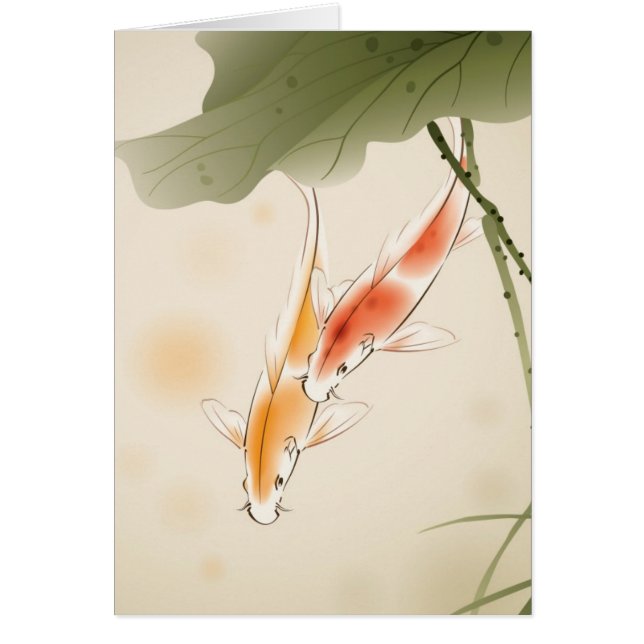 La carpe japonaise pêche la natation dans l'étang (Devant)