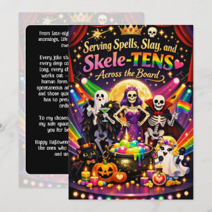 🎃🌈 La carte Cabaret Halloween Queer