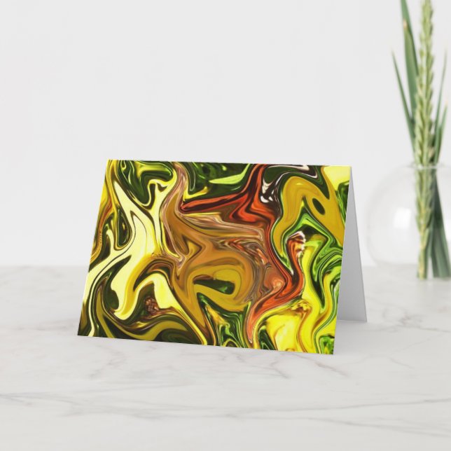 La carte couleur de la note d'automne (Devant)