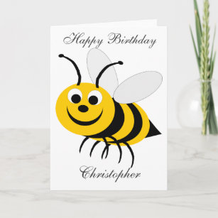 Cadeaux Abeille Joyeux Anniversaire Zazzle Fr