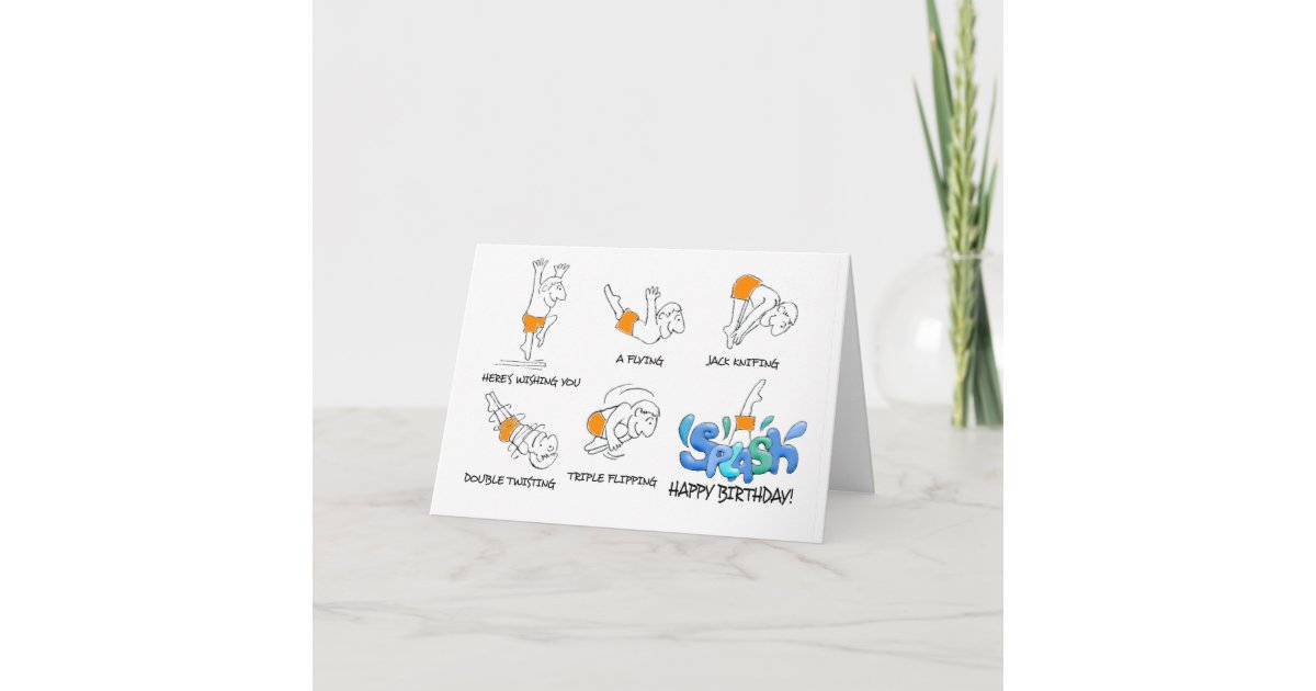La Carte D Anniversaire De Fantaisie De Plongeur Zazzle Fr La Carte D Anniversaire De Fantaisie De Plongeur Zazzle Fr