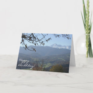La carte d'anniversaire des Pyrénées