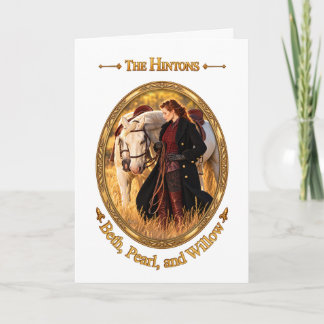La carte d'art équestre The Hintons Beth Pearl et