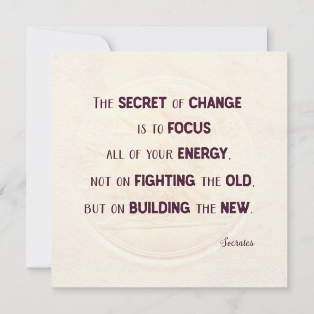 La carte de Carré Secret of Change (Devant)