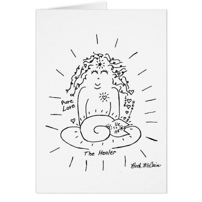 La carte de chat de guérisseur (Devant)