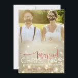 La carte de Christmas : Married Christmas - Custom<br><div class="desc">La carte de Christmas : Married Christmas - Custom photo</div>