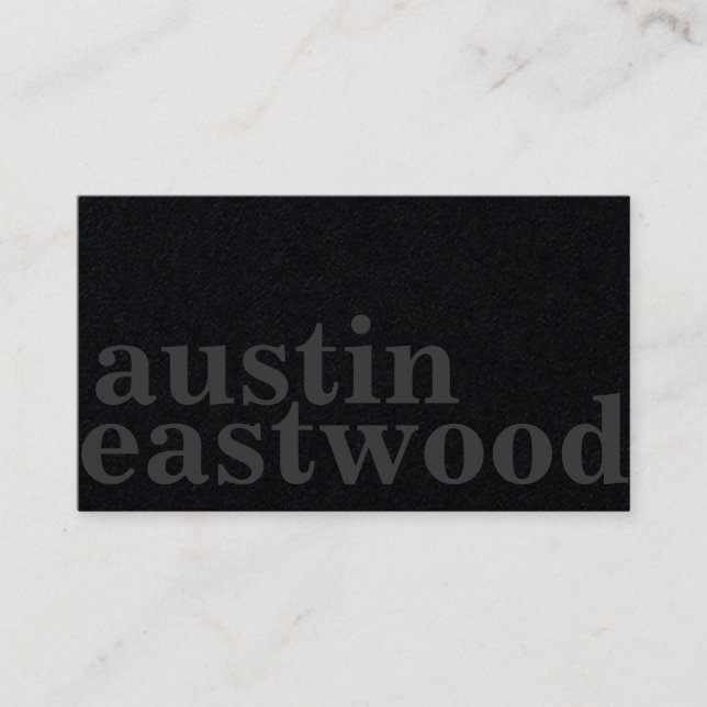 La carte de coupe de coiffeur - tout noir tout (Devant)