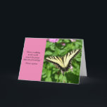 La Carte de Friend Birthday<br><div class="desc">Give this birthday card to one of your truest friends. The cover feobjets a photo of a beautiful butterfly feeding on a summer flower and a quota by theologian and philosopher,  Thomas Aquinas.</div>