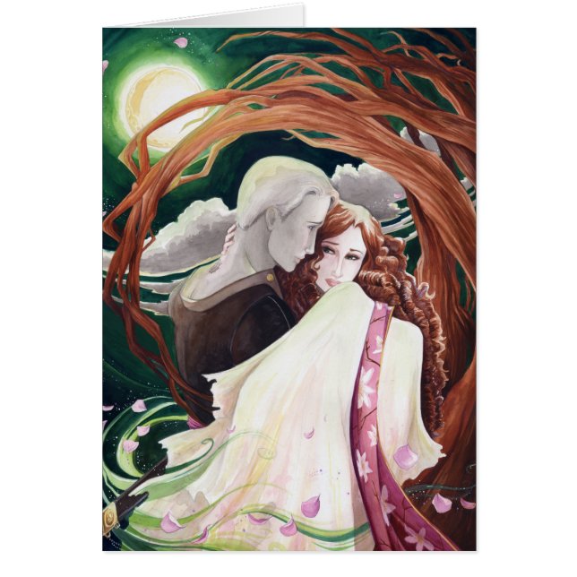 La carte de jeune mariée de mûre (Devant)