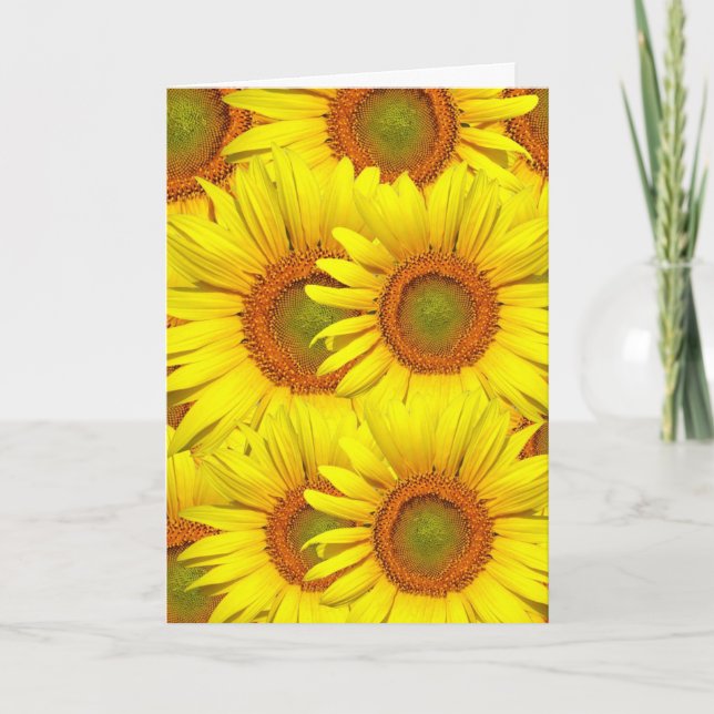 LA CARTE DE JOUR DE LA MÈRE SUNFLOWERS (Devant)