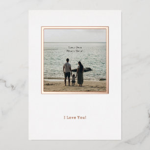La carte de jour du jour de Photo Foil Valentine p