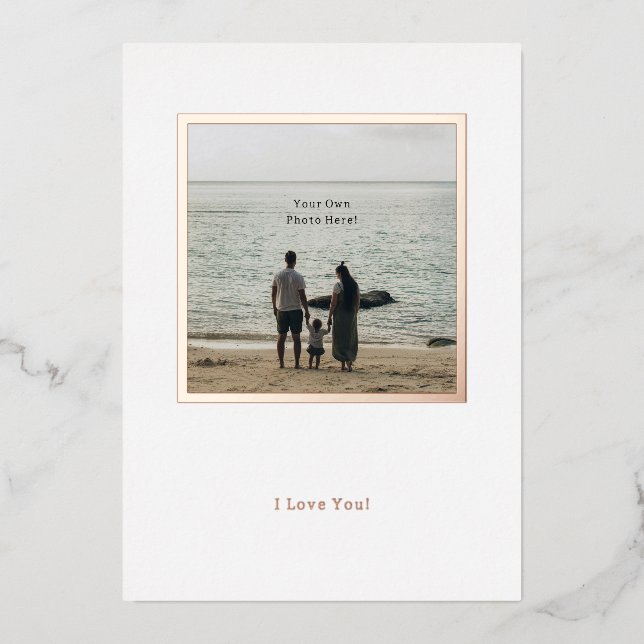 La carte de jour du jour de Photo Foil Valentine p (Recto)