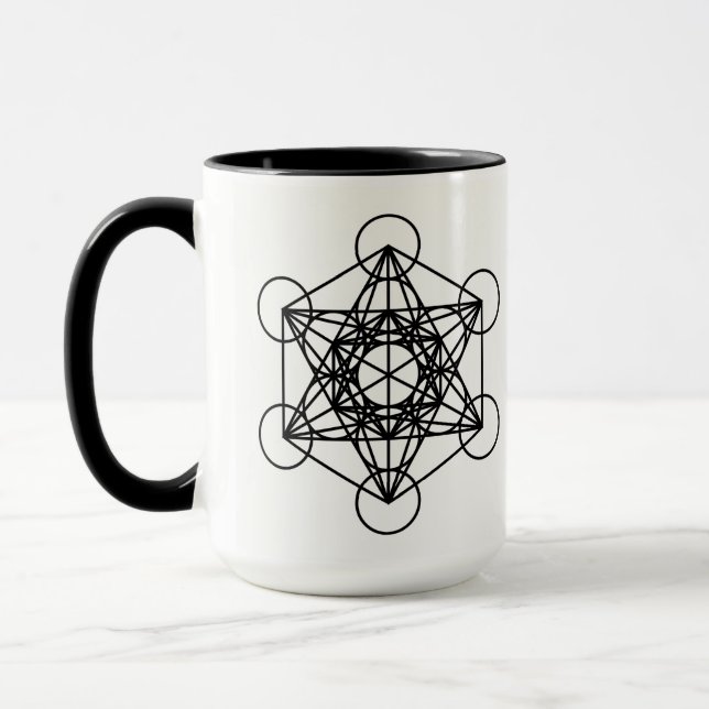 La carte de la création 15 onces. Tasse (Gauche)