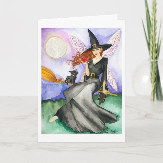 La carte de la fée d'Halloween (Devant)