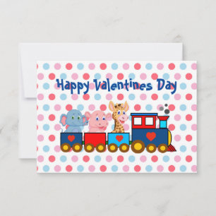 La carte de la Saint-Valentin pour enfant Le Train