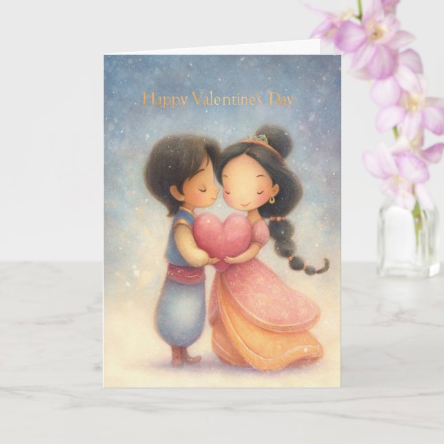 La carte de la Saint-Valentin que je garde avec mo (Orchidée)