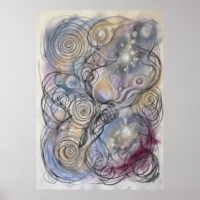 La carte de l'âme Lavande Art mural (Devant)