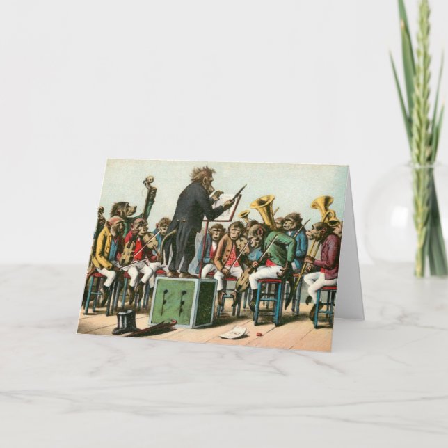 La carte de l'orchestre singe (Devant)