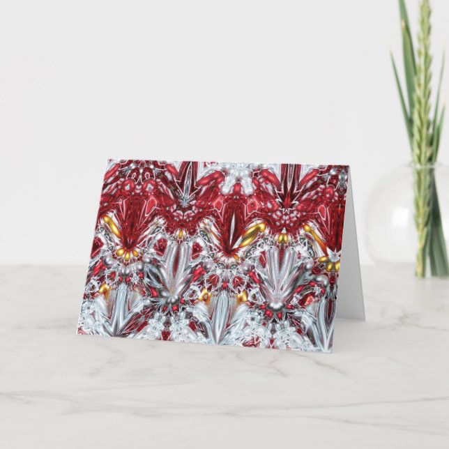 La carte de luxe de décorations de Noël, voient (Devant)