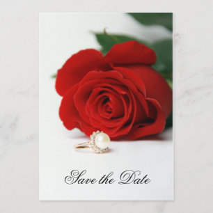 La carte de mariage d'invitation, rose rouge, font