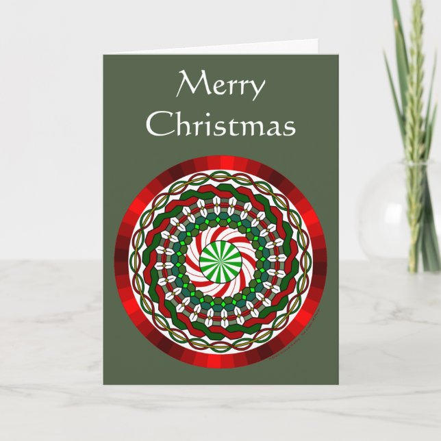 La carte de Noël aux couleurs vives (Devant)