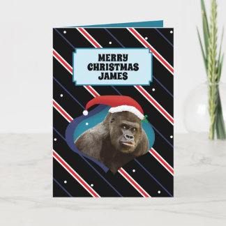 La Carte De Noël De Gorilla Apéblouit Pour Lui