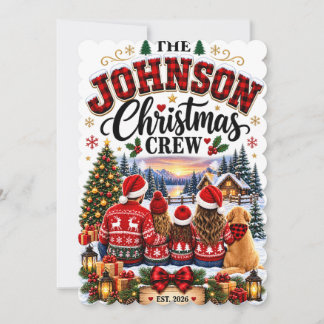 La carte de Noël de la famille Johnson Christmas C