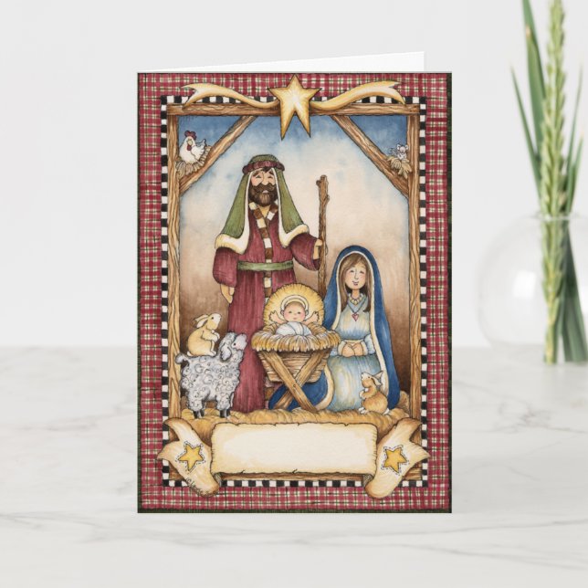 La carte de Noël de nativité (Devant)