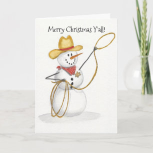 La Carte de Noël de Snowman