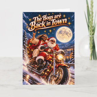 La carte de Noël « The Boys Are Back in Town » | D