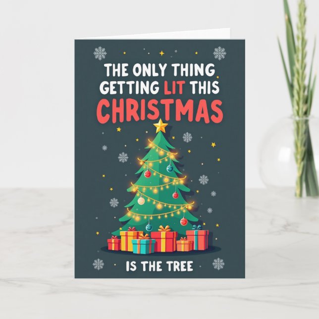 La carte de Noël The Only Thing Lit (Devant)