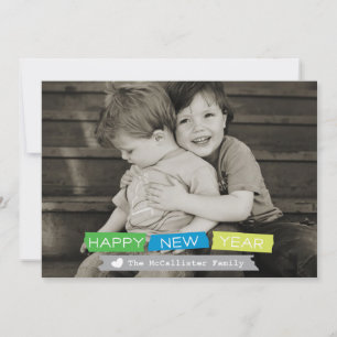 La carte de nouvelle année de la bande A7 de Washi