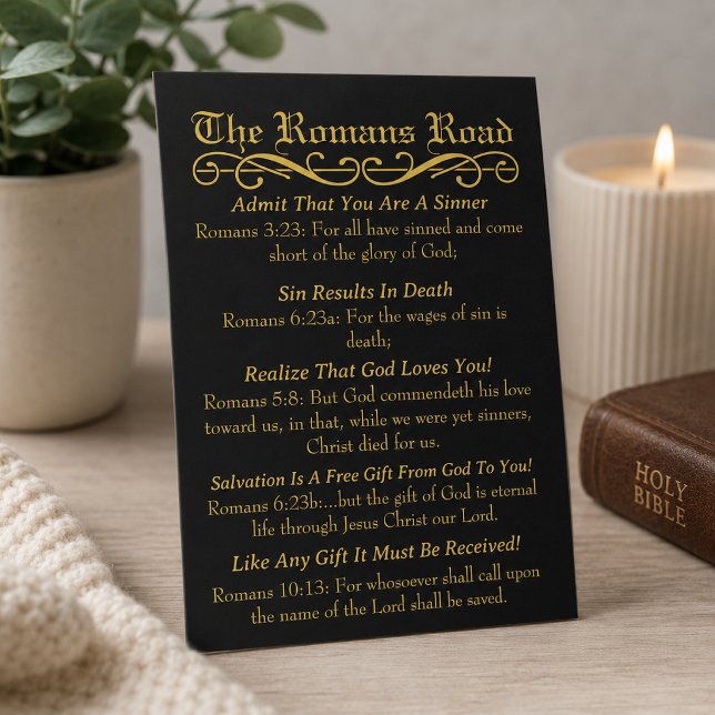 La carte de prière du pécheur de la route des Roma (The gold foil effect is simulated in the artwork, no metal is used in this product.)