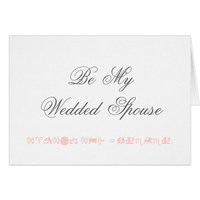 "La carte de proposition " (Devant horizontal)