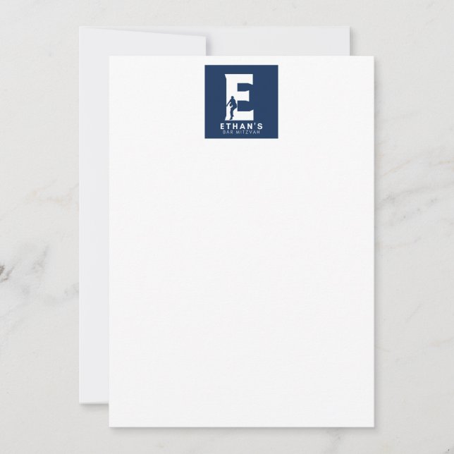 La carte de remerciements d'Ethan (Devant)