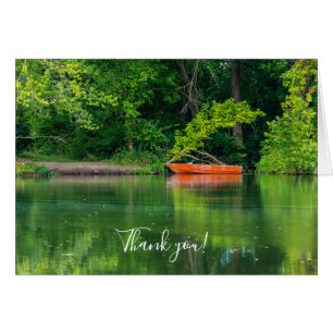 La Carte de remerciements Orange Boat