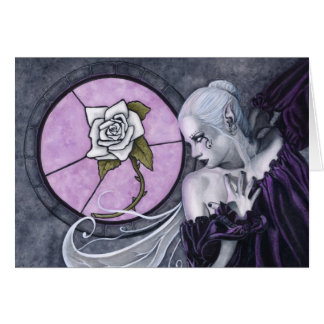 La carte de rose blanc