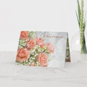 La carte de Russian Birthday. Roses