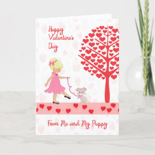 La carte de Saint Valentin d'une fille à une autre