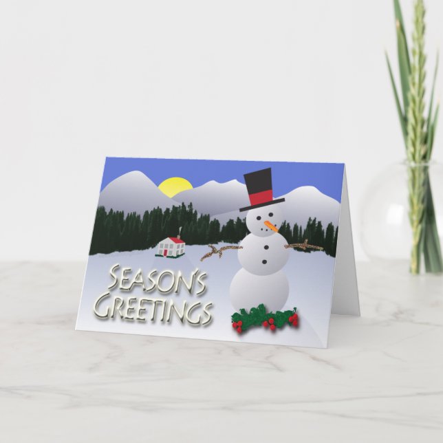 La Carte de Snowman (Devant)